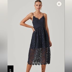 ASTR the Label Lace A Line midi dress